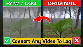 How to convert any video into raw/flat/log profile video | Convert to log profile | Log profile
