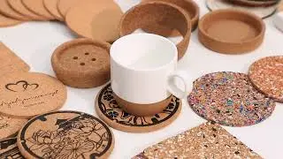 Custom Cork Coasters | Wholesale, Eco-Friendly & Absorbent | HZCORK