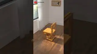 Folding stepladder and chair integrated furniture design