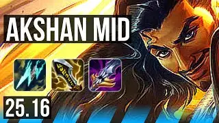 AKSHAN vs MEL (MID) | 12/3/8, 600+ games | NA Master | 25.16