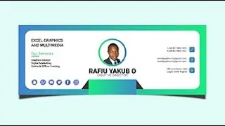 Professional Email Signature Design in CorelDRAW Tutorial