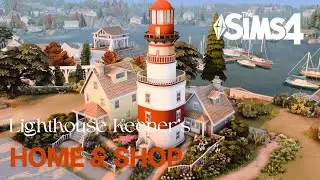 Lighthouse Keeper's Home and Shop | The Sims 4 Speed Build | No CC |