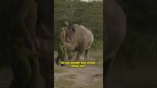 Unbelievable strength of Rhinos
