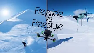 SNOWBOARD FREERIDE & SKI FREESTYLE - DRONE FPV EDIT - Val d'Is&egrave;re