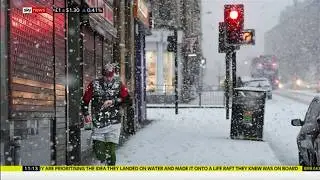 Weather Events 2019 - Snow across the place (UK) - Sky News - 23rd January 2019