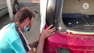 #tatananotwist #nanorearbumperwork TATA NANO TWIST REAR BUMPER INSTALLED | SECOND HAND BUMER | GHZAB