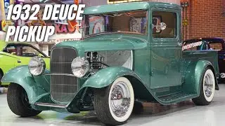 Пикап Ford Deuce 1932 года | Полностью стальной хот-род с двигателем Flathead V8 | Легендарная 5-...