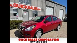 2017 Nissan Versa Sedan S 37MPG 1 Owner! Financing & warranty Available! (Elgin, Illinois)