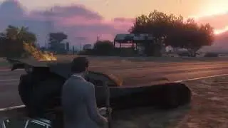 GTA 5 : old batmobile vs 4 star crazy car ride with jetpack