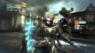 MGS Rising - Sword Swing Slow Motion