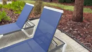 Обзор комплекта из 2 пластиковых шезлонгов для патио PURPLE LEAF Patio Chaise Lounge