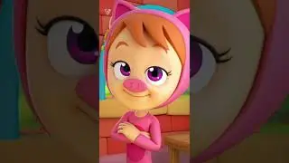 Three Little Pigs & Big Bad Wolf #shorts #nurserystory  #ytshorts #preschool
