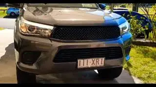 Toyota hilux SR DRL STYLE headlights with white/orange halo rings
