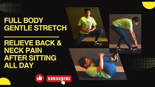 ✨ Full Body Gentle Stretch Routine | Relieve Back & Neck Pain After Sitting All Day! ✨