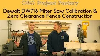 Dewalt DW716 Miter Saw Calibration & Zero Clearance Fence Construction