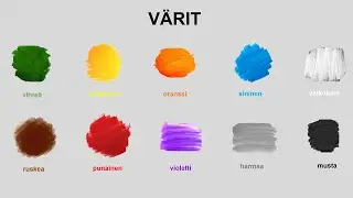 Värit suomeksi - Màu sắc trong tiếng Phần Lan