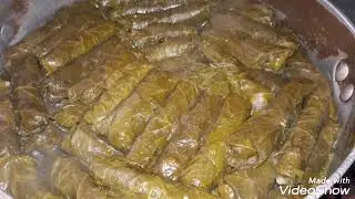 محشي ورق العنب بأطيب حشوة على الطريقة الفلسطينية