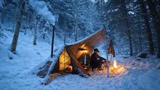 Mit Schlitten und Hot Tent – Solo Wintertour