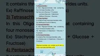 #types #oligosaccharides #disaccharides #trisaccharide #example #youtubeshorts #ytshorts #chemistry