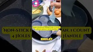 🥚 Non Stick Egg Pan 4 Holes of Breakfast Bliss! 🍳
