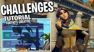 HOW to make a CHALLENGES SYSTEM with REWARDS! | Fortnite Creative Tutorial (Inaba Season 5!)