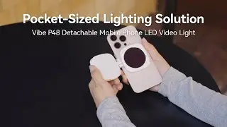 Pocket-Sized Lighting Solution |  Vibe P48 Detachable Mobile Phone LED Video Light