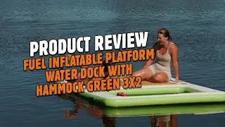 Fuel Inflatable Platform Water Dock with Hammock Green 3 x 2 m
