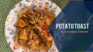 Crispy Bread Potato toast | Open bread toast