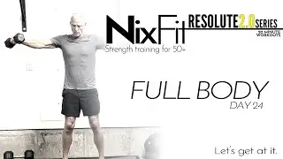 20min RESOLUTE 2 Full Body Dumbbell Workout at Home Follow along Women Men 45 55 65+ Fitness