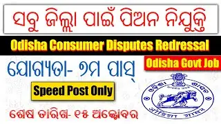 ସବୁ ଜିଲ୍ଲା ପାଇଁ ପିଅନ ନିଯୁକ୍ତି | 7th Pass Odisha Govt Job | Odisha new job update | Odia Space | #JOB