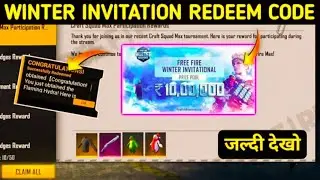 Free Fire Winter Invitation Redeem Code || FFWI REDEEM CODE FREE FIRE