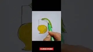 Simple and Easy Mango Drawing and Coloring | Quick Fruit Art Tutorial 🥭🎨 #drawing #artshorts #art