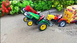 Diy traktar cultivator with collerend trolley  scence project  Parle g loading