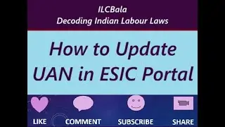 How to update UAN @ESIC Portal