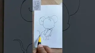 cute mickey mouse / How to Draw mickey mouse / #Shorts #pencilsketch