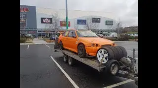 first track day of the year in our escort cosworth
