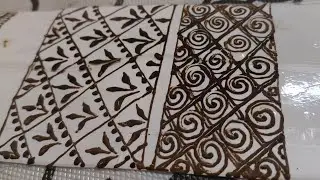 Beautiful stylish mehandi art design for beginners.. ||..#henna#..#hacks#...#design#..#tutorial#...
