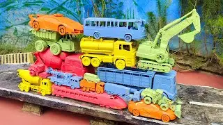 Mencari Mainan Mobil Mobilan Lumpur, Mobil Molen, Excavator, Truk Tangki, Bus Oleng, Damkar, Loader