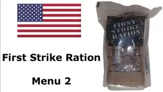 US Military Army First Strike Ration Menu 2