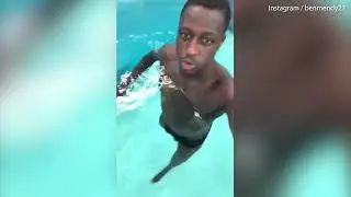 Man City star Ben Mendy steps up ACL rehab with pool therapy