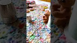 ハギレが主役のスモールキルト＊１ｃｍ角の四角繋ぎ＊スクラップキルト DIY Small patchwork quilt Sewing Tutorial scrapquilt