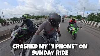 CRASHED MY &ldquo;I PHONE&rdquo; ON SUNDAY RIDE .
