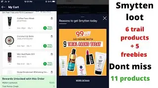 Smytten lo malli offer 5 freebies+ 6 trail point total 11 products dont miss