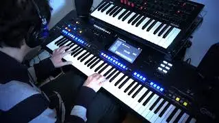 Paradis Blanc - Michel Berger - Yamaha Genos + Korg Modwave piano cover live