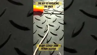 The &ldquo;Wire Lasso&rdquo; Trick That&rsquo;s Key To Replacing The Wick In Any Closed Tank Style Petrol Lighter✌️