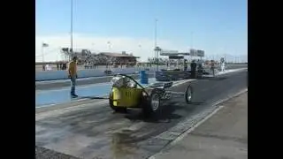 1960 Injected GMC 302/12 Port Head, Fuel Dragster run 5/5/2012