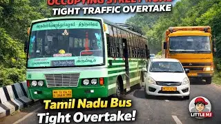 TNSTC Vintage Bus Travel 🚍 | Old Green Bus Nostalgic Ride on Highway