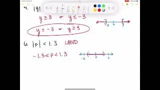 Algebra 1 ​​6.6 Solve Absolute Value Inequalities