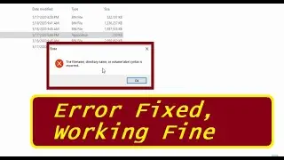 Solved !! The File name, directory name, or volume label syntax is incorrect || step by step