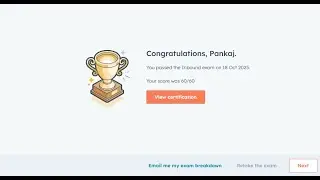 HubSpot Inbound Exam Answers | 100% Score | Live Pass | June 2025